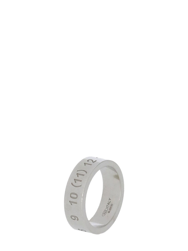 Silver Number Logo Ring