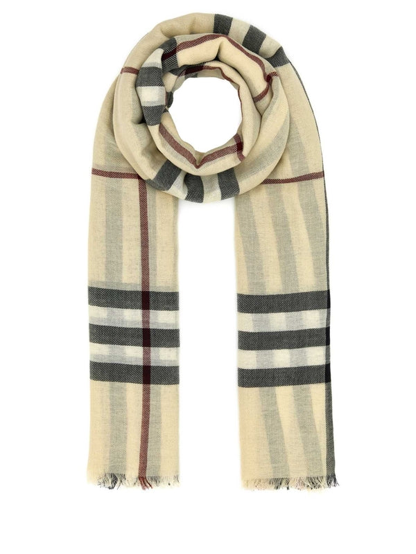 Check Pattern Wool Muffler