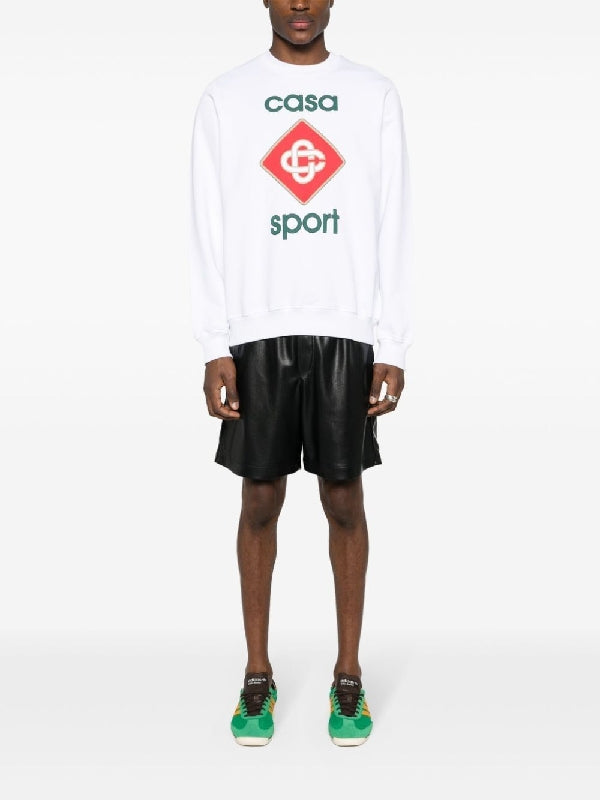 Sports Icon Logo Printed Sweatshirt