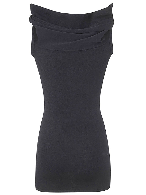 Cowl Neck Viscose Dress