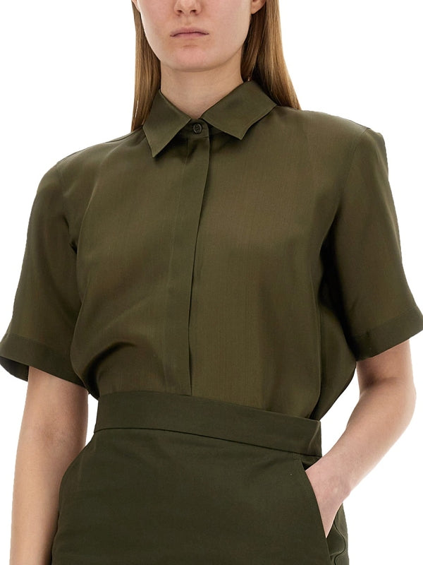 Acanthus Silk Short Sleeve Shirt