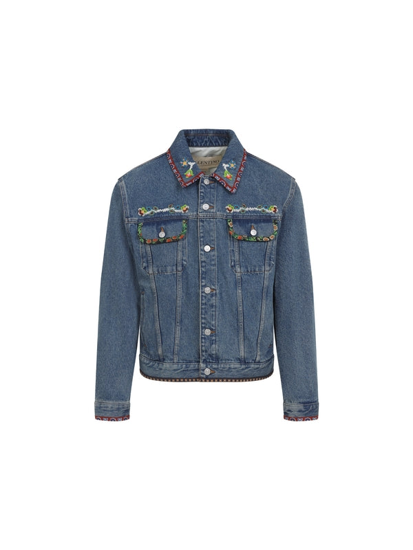 Valentino Blue Trucker Jacket