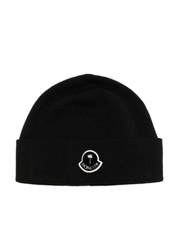 Palm Angels Logo Patch Beanie