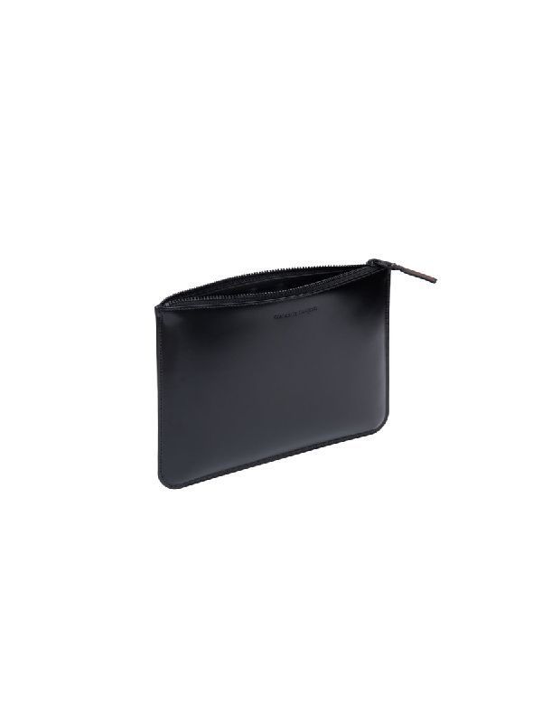 Logo Leather Mini Pouch Wallet