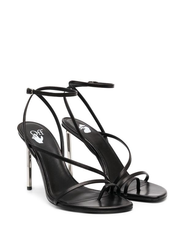 Allen Ankle Strap Leather Sandal Heels