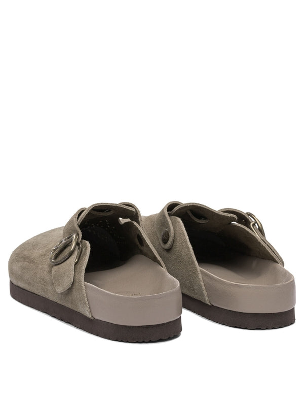 Metal Ornament Suede Bloafers