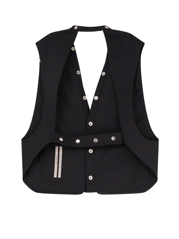 Backless Cotton Cargo Vest