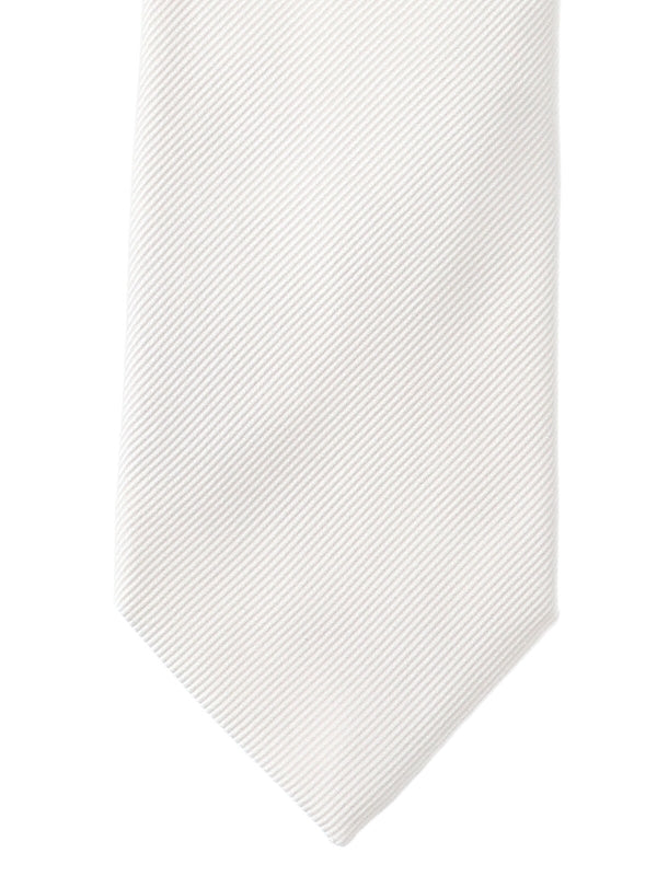 Ribbed Detail Silk Necktie