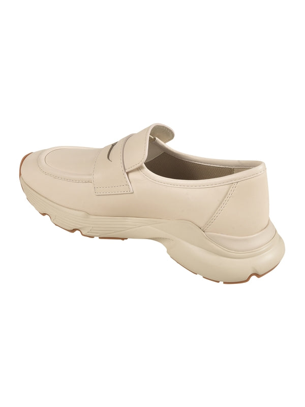 Chunky Sole Leather Penny Loafers