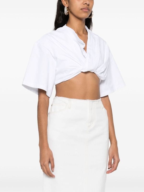 JACQUEMUS - Court Cotton Short-Sleeve Shirt - Jente