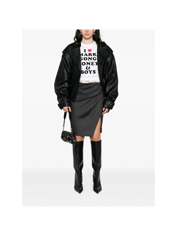 Slogan Slim-Fit Short-Sleeve T-Shirt