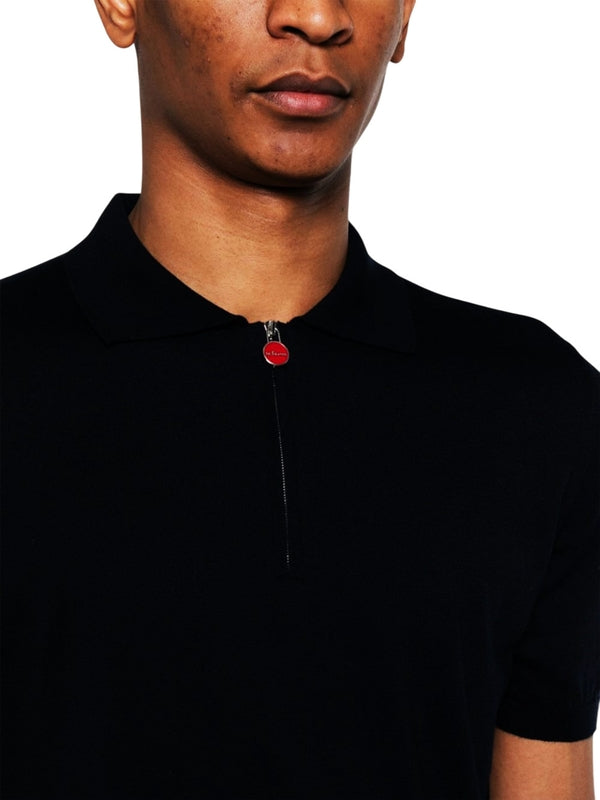 Black Cotton Polo Shirt