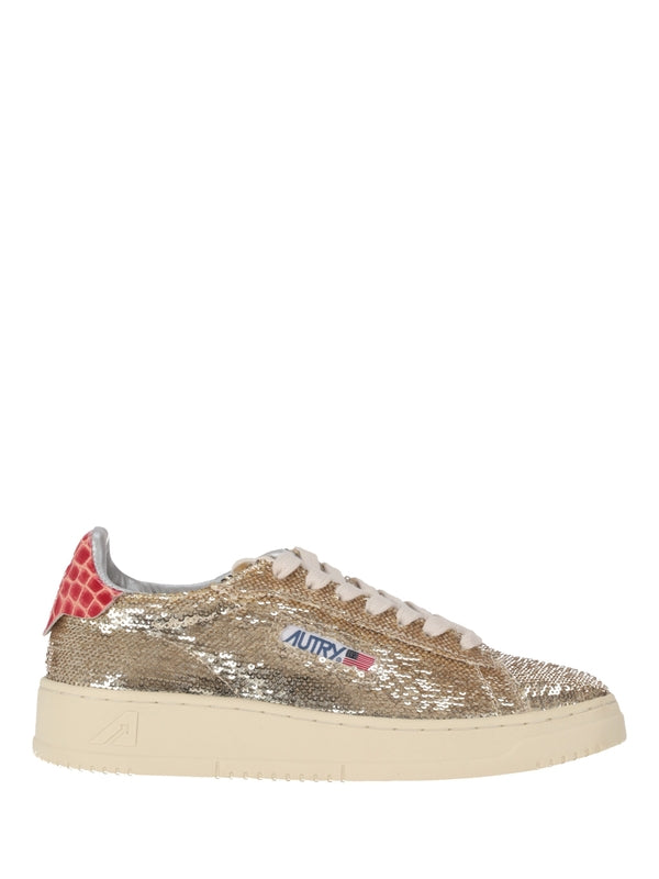 Autry Gold Low Top Sneakers