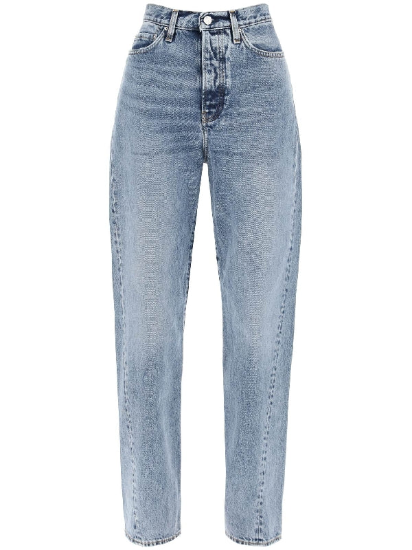 Twist Seam High Waist Denim Pants - Jente