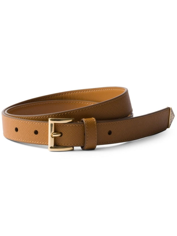 Triangle Logo Calfskin Belt