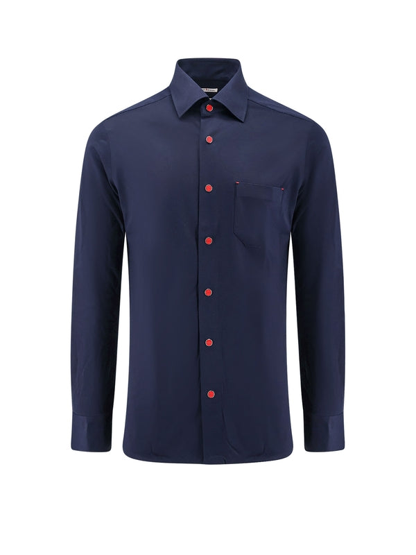 Logo Button Cotton Shirt