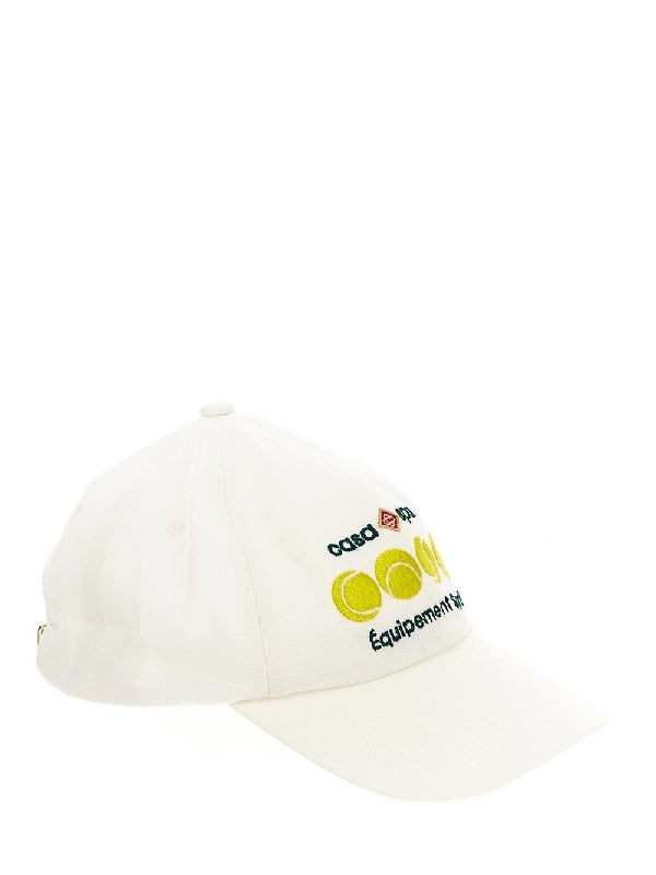 Tennis ball embroidery ball cap