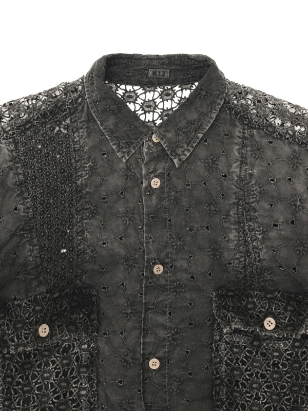 Vintage-Effect Lace Shirt