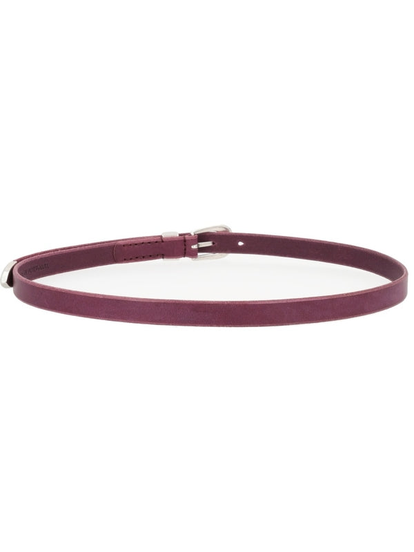 Our Legacy Burgundy Leather Belts