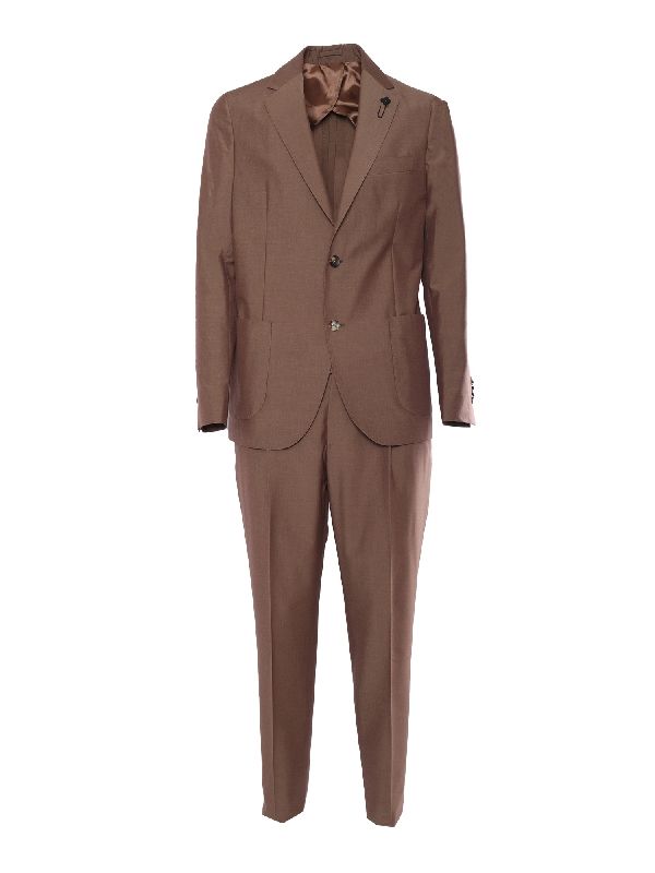 Boutonniere Single Wool Cotton Suit