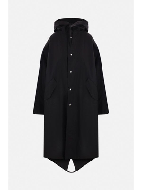 Back Logo Long Hooded Parka