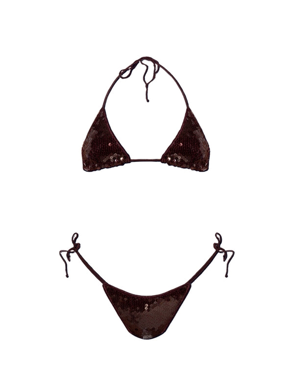 Oseree Burgundy Beachwear
