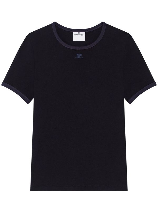 Chest Logo Detail Cotton Short Sleeve T-Shirt