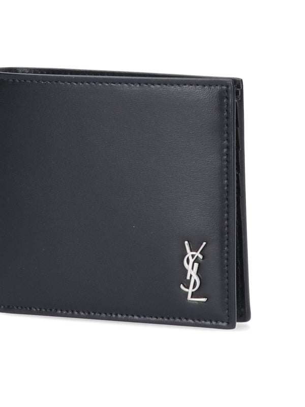 Cassandra Monogram Leather Bi-Fold Wallet