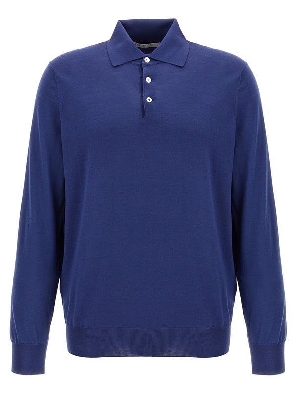 Wool Cashmere Polo Shirt