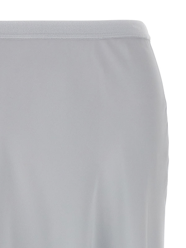 Flare Silk
  Midi Skirt