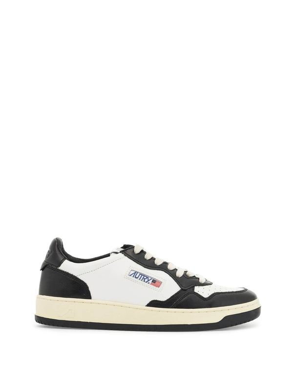 AUTRY - Medalist Two-Tone Leather
  Lowtop Sneakers - Jente