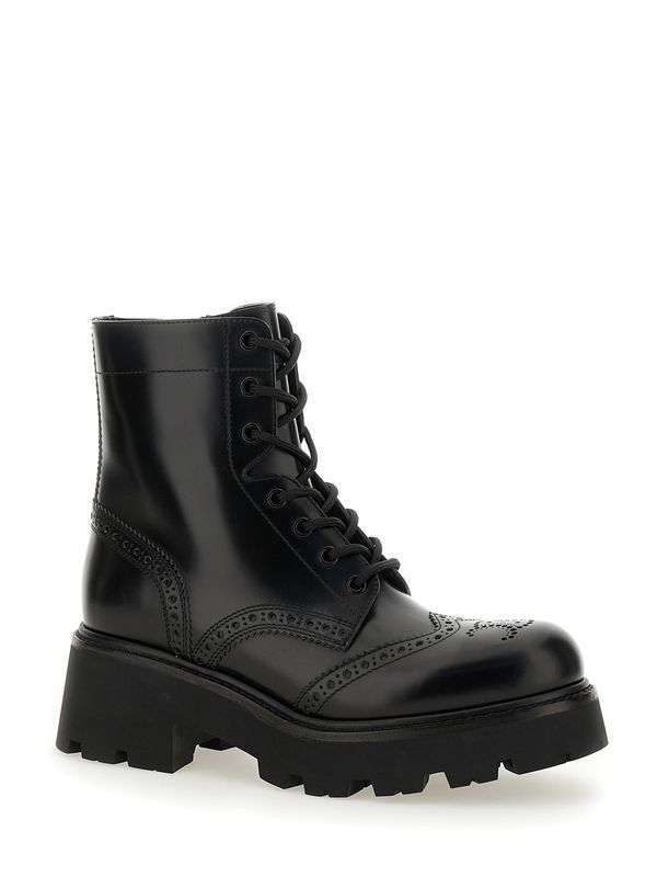 Triomphe Brogue Lace-up Boots