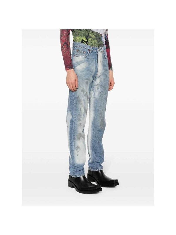 Mud Detail Effect Denim
  Pants