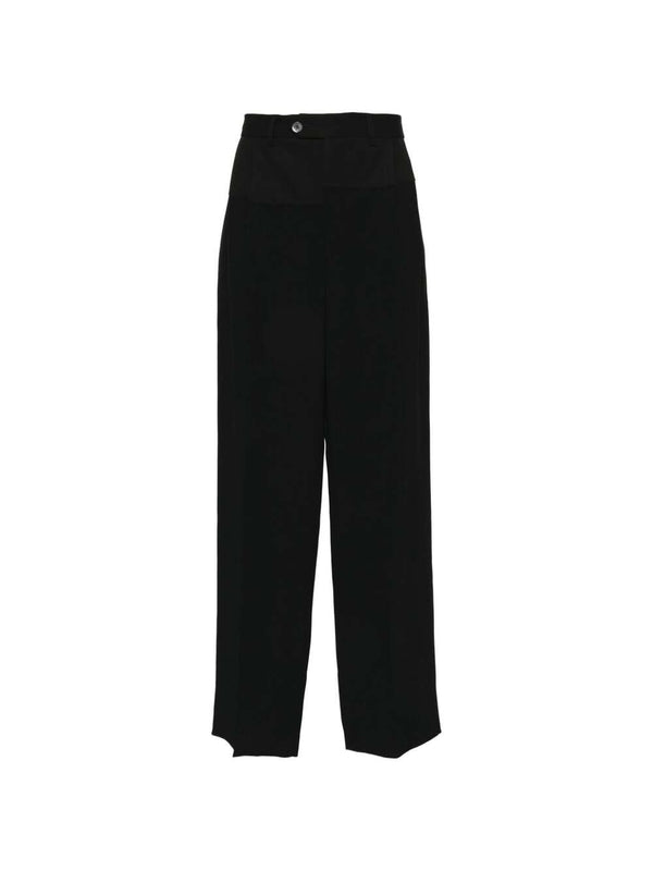 Virgin Wool Straight Pants