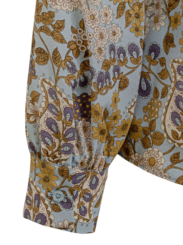 All-Over Print Silk Shirt