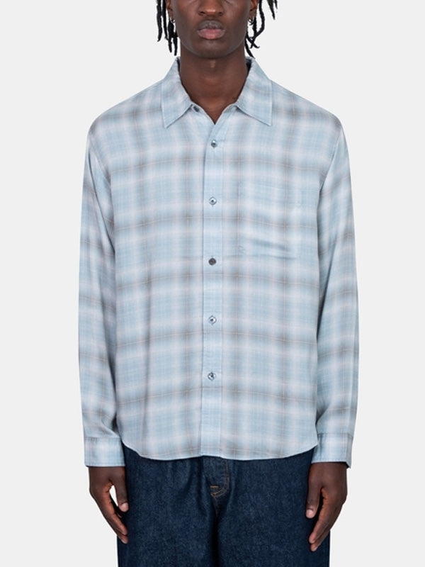 Stussy Blue Checked Shirts