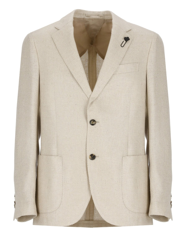 Boutonniere Cashmere Silk Jacket