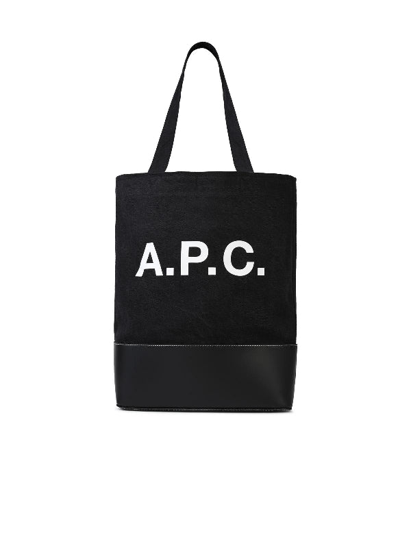 Axelle Logo Denim Tote Bag