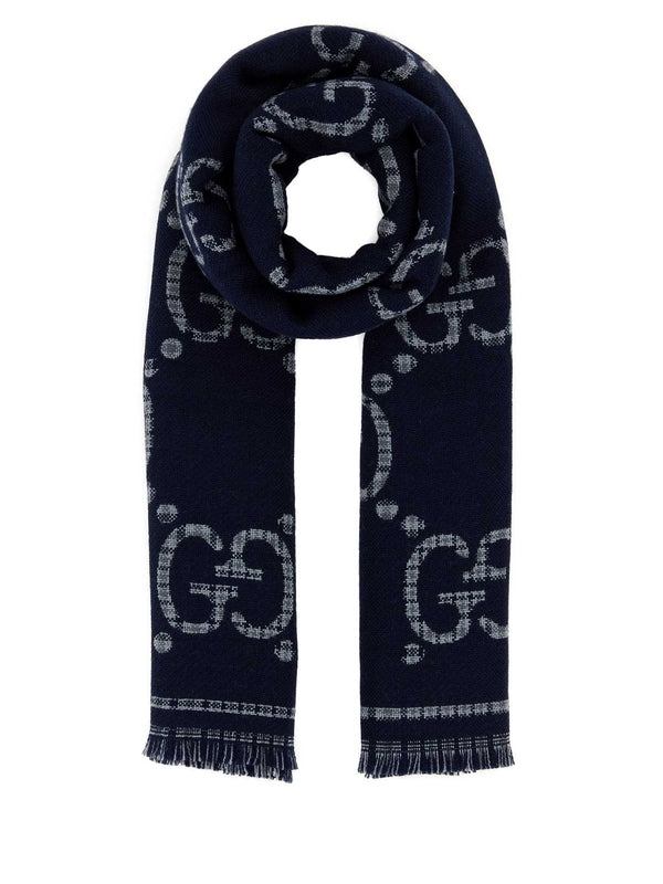 GG Jacquard Wool Scarf