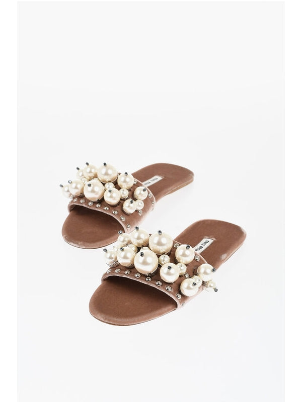 Miu Miu Brown Slides