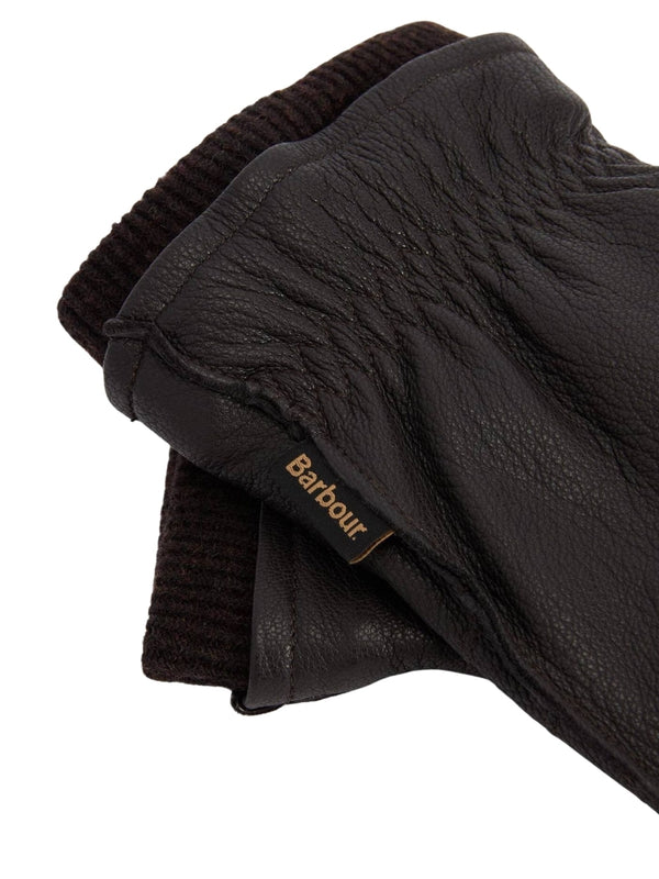Barbour Brown Leather Gloves