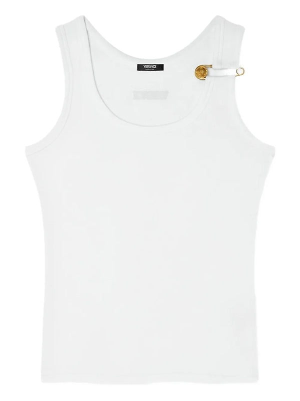 Versace White Sleeveless