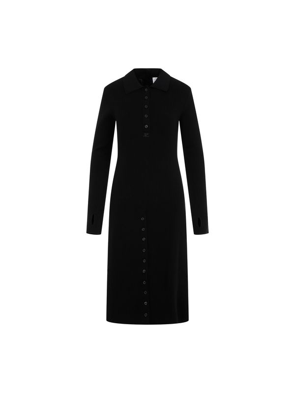 Courrèges - Button Cotton Blend Midi Dress - Jente