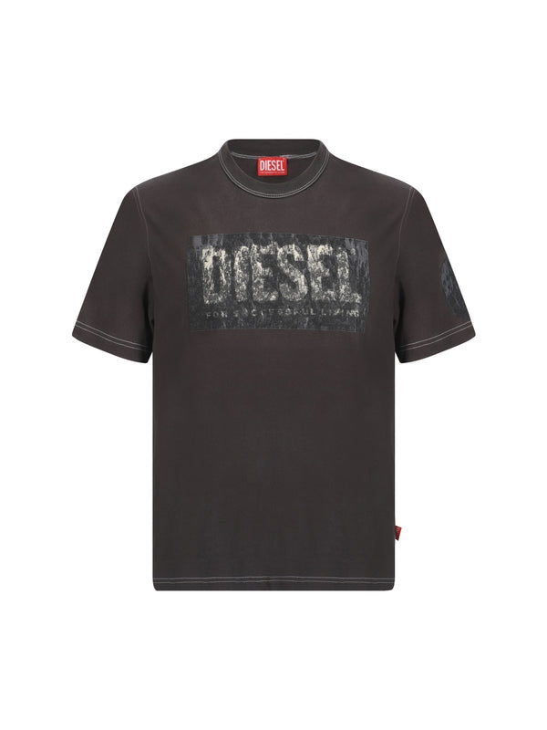 DIESEL - Adjust Logo Printing Short-sleeve T-shirt - Jente