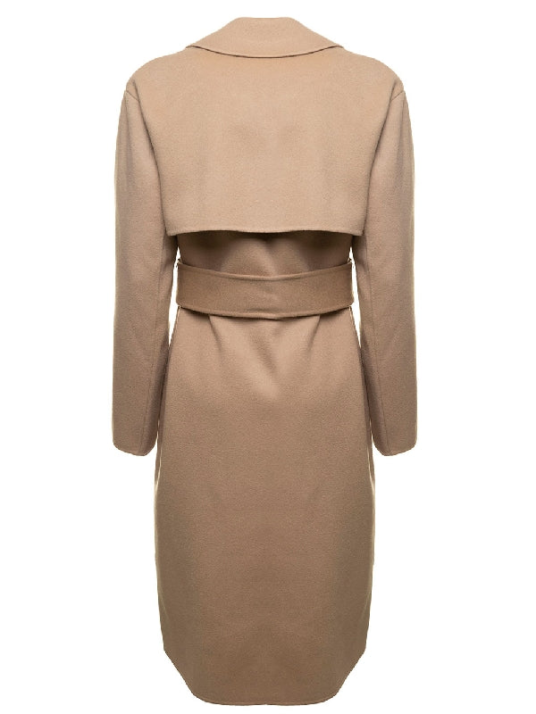 Belted Wool Cashmere Coat