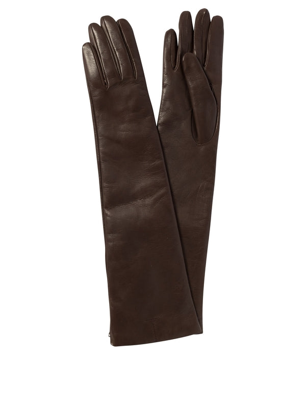 Long Leather Gloves