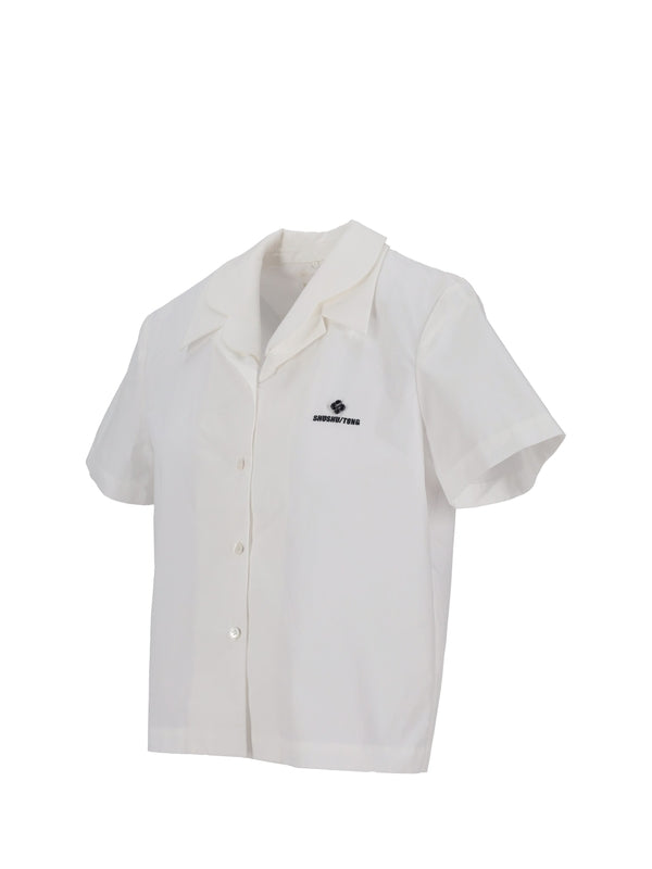 shushu/tong White Short Sleeve Shirt & Blouse