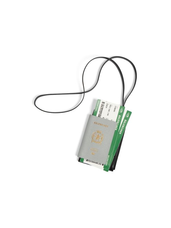 Balenciaga Passport Grey Wallet