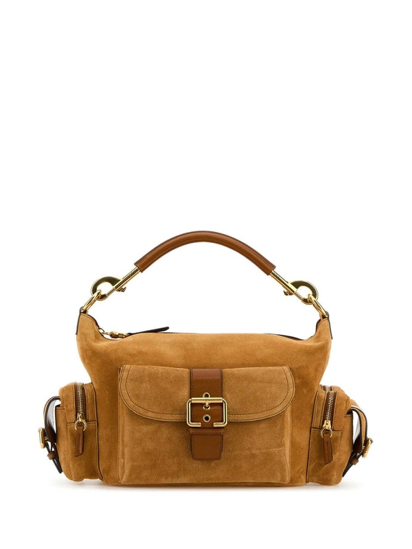 Camera Suede Shoulder Bag