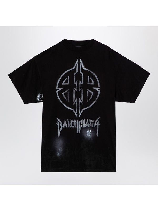 Bb Metal Logo Printing Short Sleeve
  T-Shirt